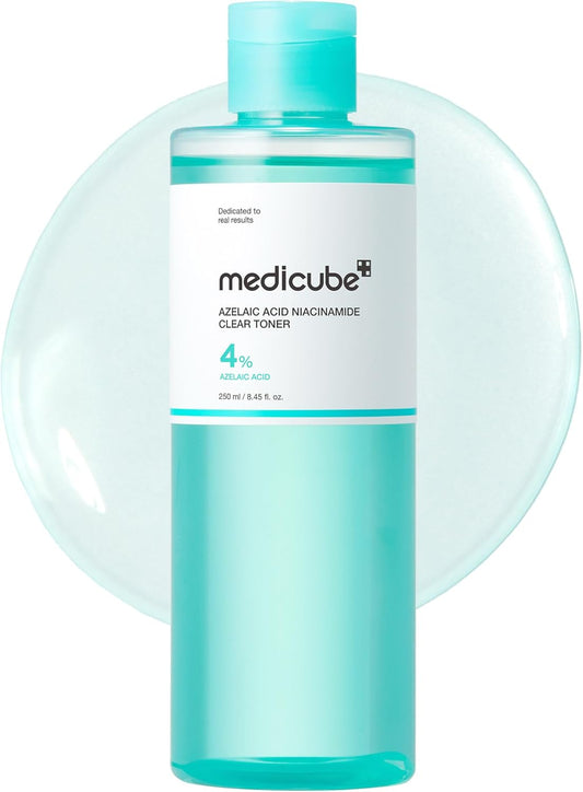 Medicube Azelaic Niacinamide Clear Toner, Lotion, Oil & Moisture Balance, Oil & Pore Care, High Density for Oily Skin, Oily Skin, Skin Care, TONER Korean Beauty Serum, Korean Cosmetics