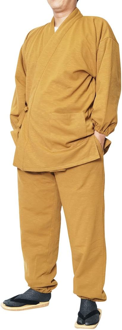 [Samui and Japanese Specialty Store, Craftsmanship Himeka] Winter Men's Slub Knit Woven Work Clothes, Fleece Lined Lined Work Clothes, Our Shop Original