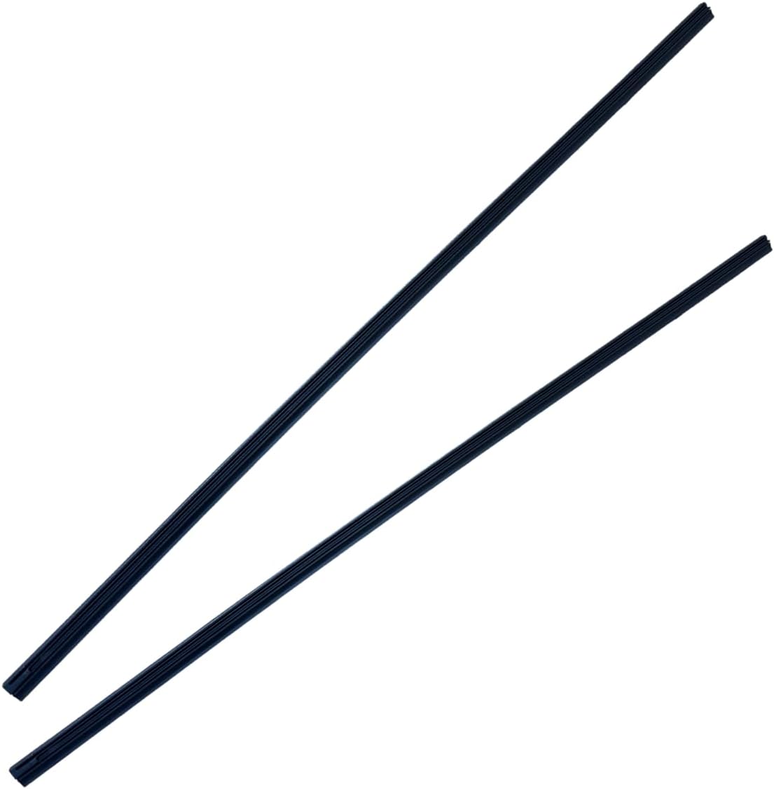 Toyota ZVW30 Prius H21.5 - H27.11 (2009.5 - 2015.11) Compatible Wiper Blade Replacement Rubber 0.3 inch (9 mm) Width Left and Right Set Driver 25.6 inches (650 mm), Passenger 15.7 inches (400 mm)