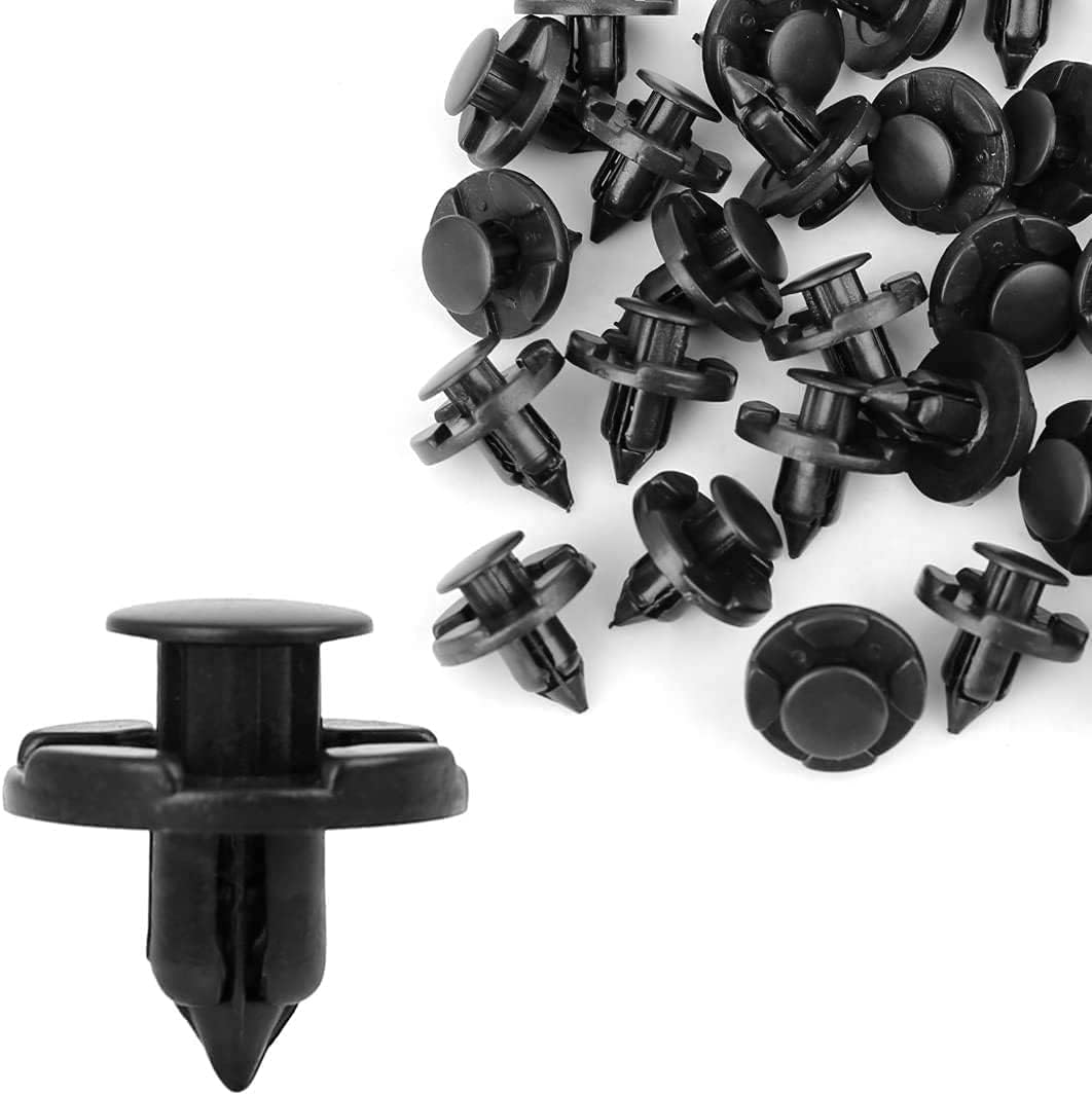 20pcs 8mm Hole Diameter Clip Auto Rivet Plastic Rivet Trim Clip Retaining Clip Fit Nissan Hole Rivet Fastener Mud Flaps Nylon Bumper Fender Clip Fender Clips for Toyota Nissan Mitsubishi Suzuki