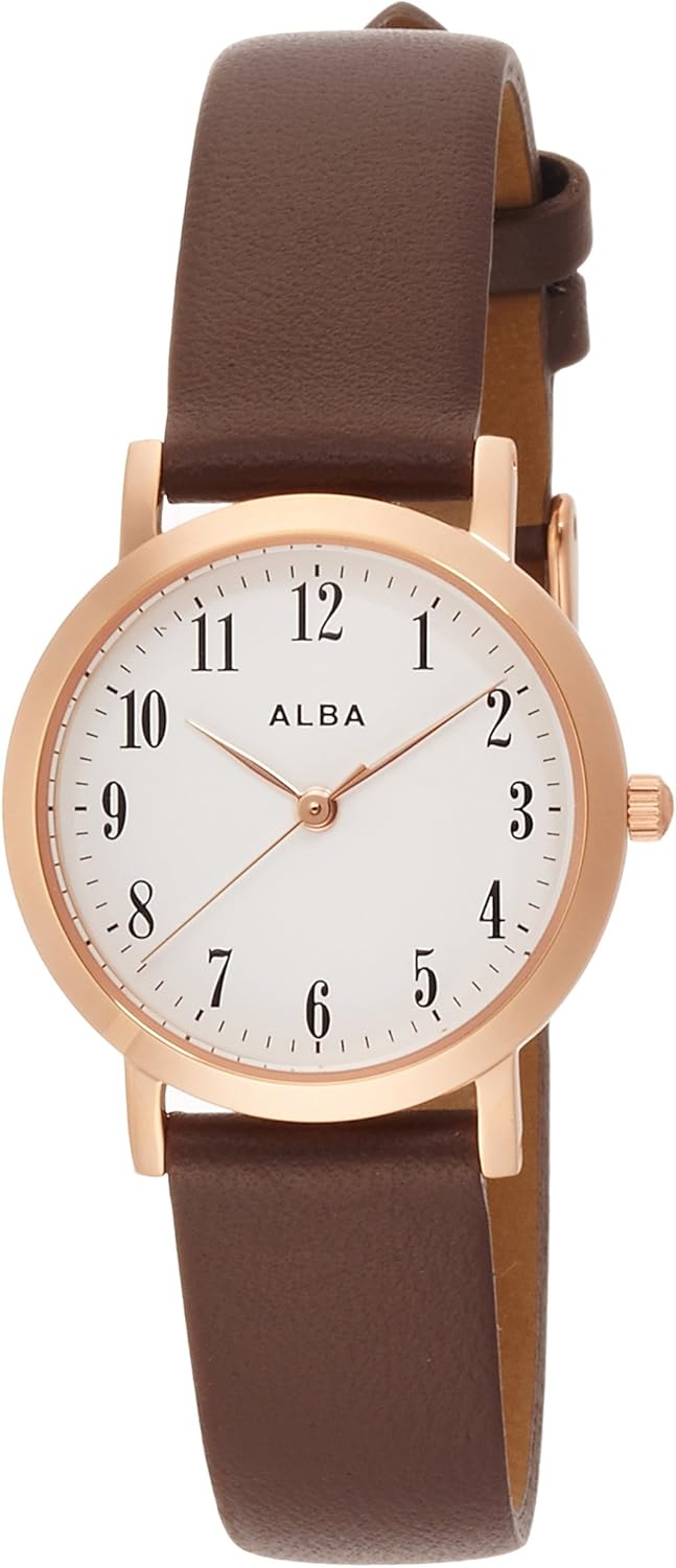 Seiko Watch Alba Standard Collection AEGK422 Brown, Dial color - white, watch