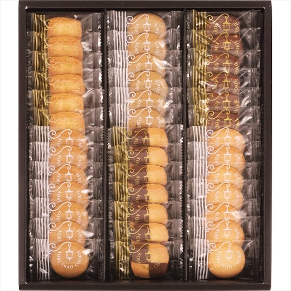 Kobe Trad Cookies Assorted Cookies, Individually Wrapped, 39 Pieces, Bite-Sized, Suitable for Women, 6 Flavors, Confectionery Gift, Sweets, Pre-Packaged TC-15N
