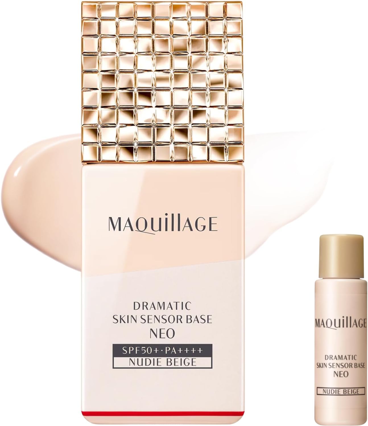 MAQUILLAGE Dramatic Skin Sensor Base NEO Nudey Beige (Increased Set) 25mL+8mL Increased SPF50+ PA++++ | Makeup Primer | Liquid | Fragrance-Free | Online Exclusive Makeup Hold, Shine Control, UV Cut