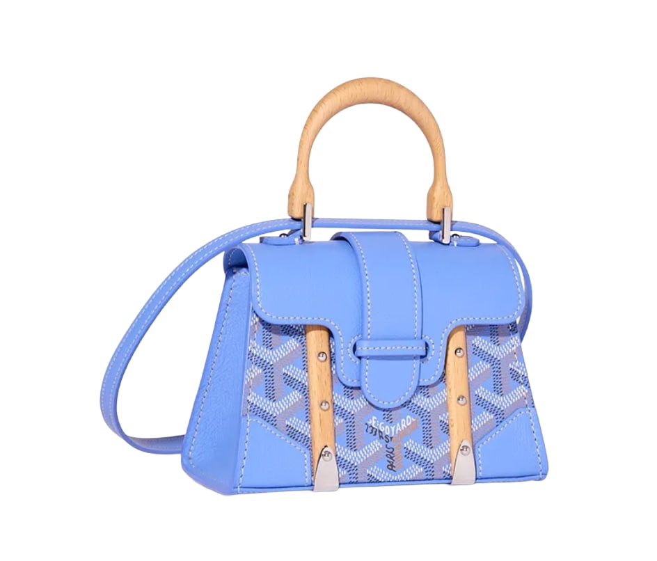 GOYARD 'IRIS BLUE' SAIGON NANO BAG