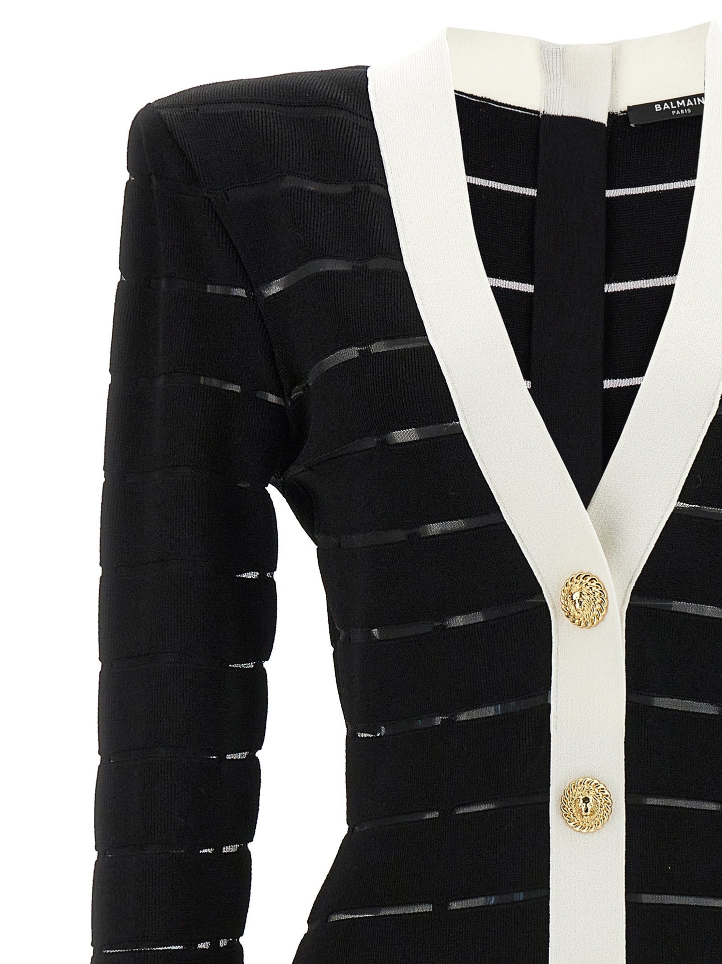 Balmain バルメインツートーンニットドレス - Image 1