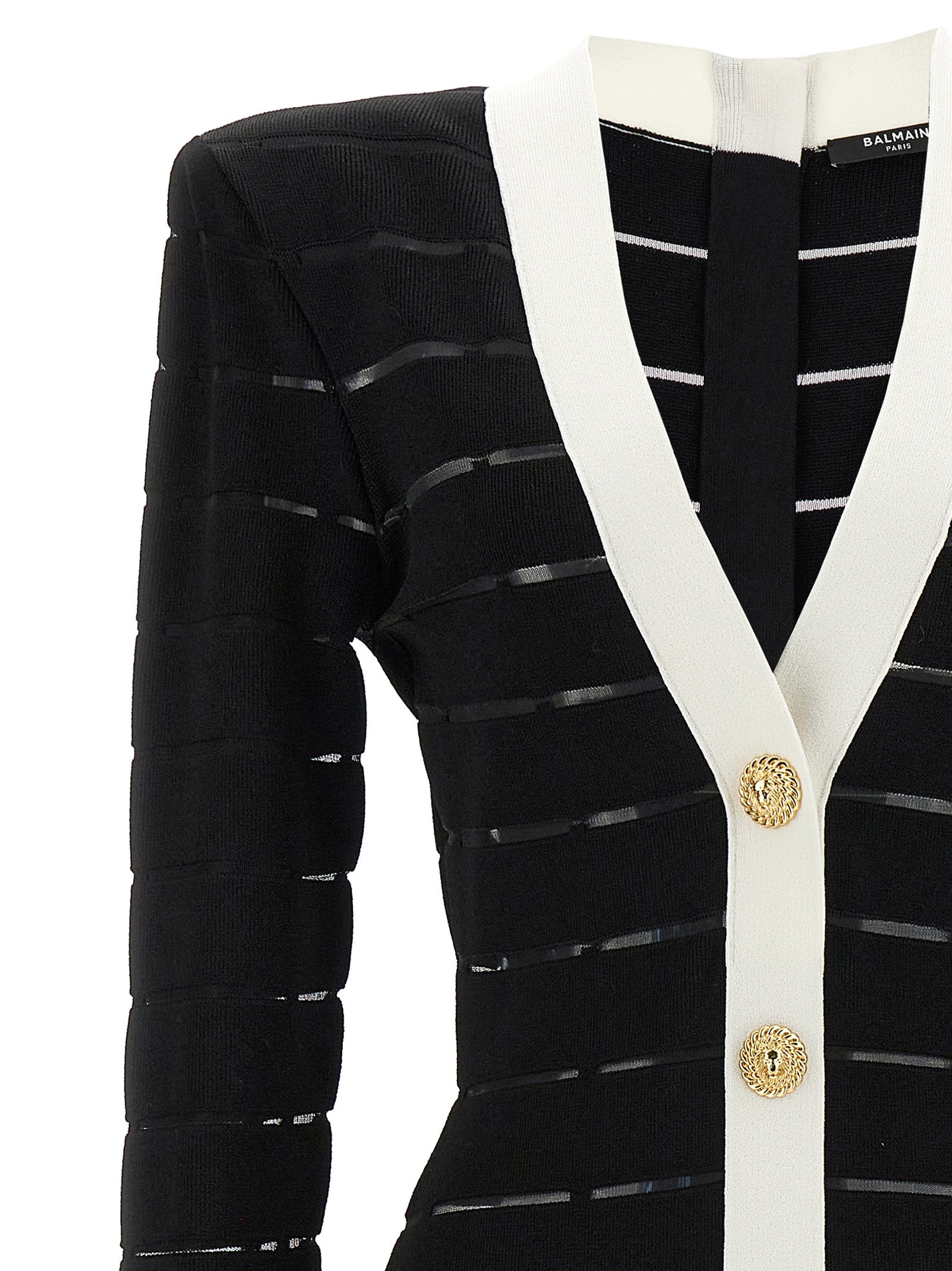 Balmain バルメインツートーンニットドレス - Image 1
