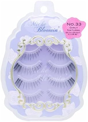 Mish Blue Min False Eyelashes Eyelashes No.33 Girly Natural 4 Pairs