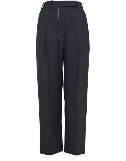 THOM BROWNE ハイウエスト ダブルプリーツ パンツ - Image 1