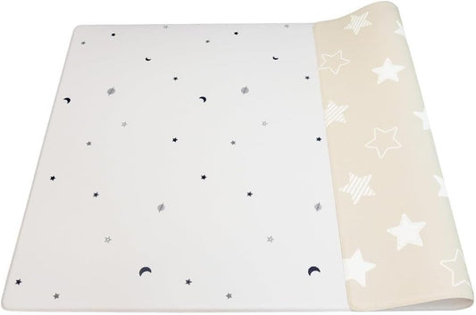 Popomi Mochi Play Mat Baby Mat (Supervised by Nursery Teacher & Pregnant Woman Manipulative Teacher) | Soft, Antibacterial, Double-Sided, Noise Prevention, Anti-Slip, Waterproof