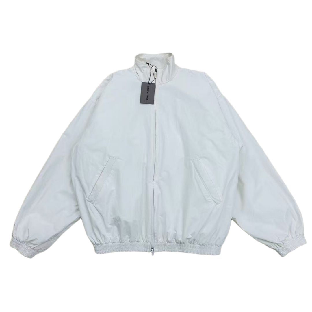 BALENCIAGA 'FLAME LOGO' SHERPA LINED JACKET