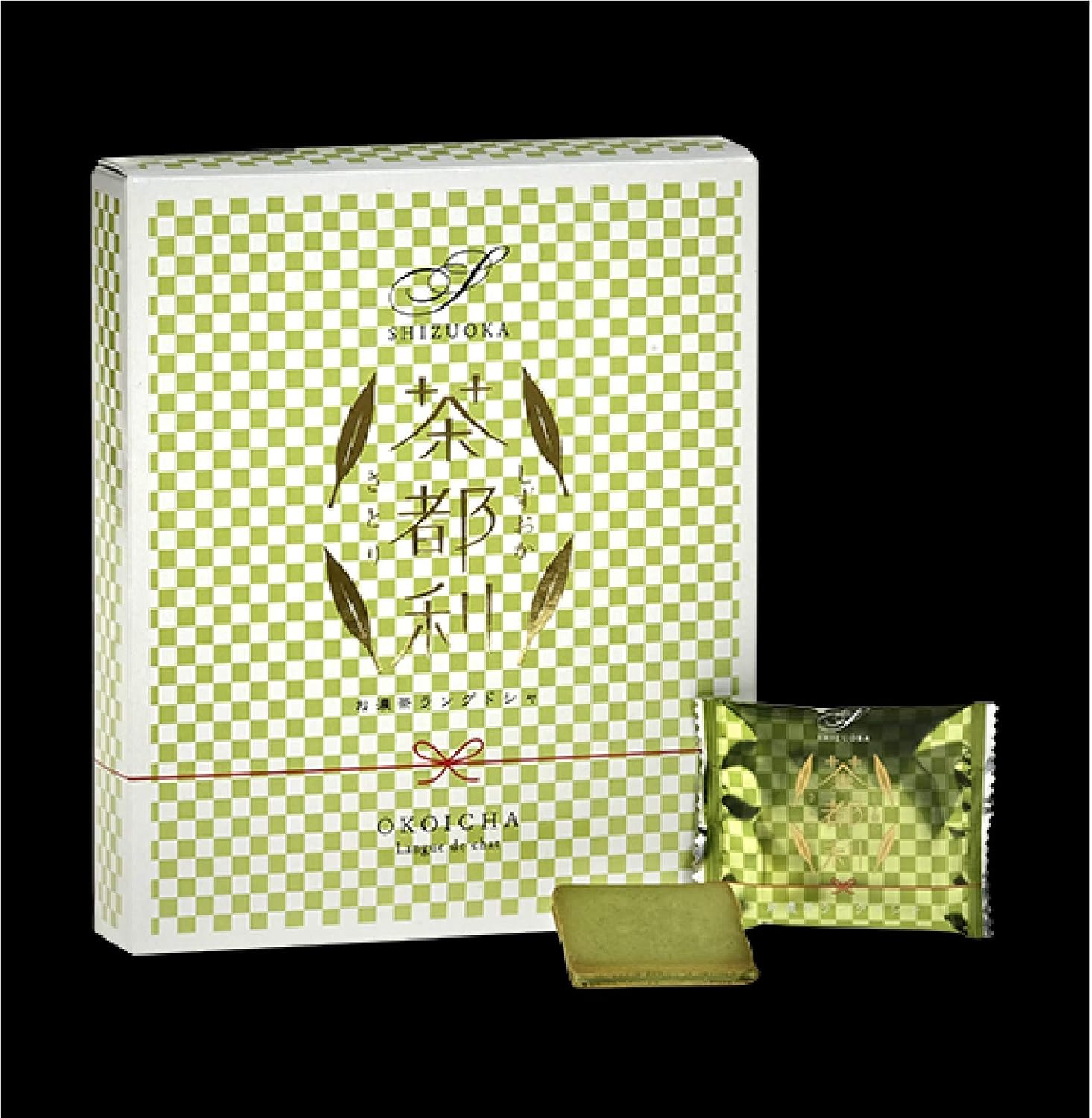 Shizuoka Prefecture Limited Expressway Limited Shizuoka Souvenir Shizuoka Tea Tatsuri Satori Kocha Langue de Chat Kocha Langue de Chat Sweets, Pack of 16