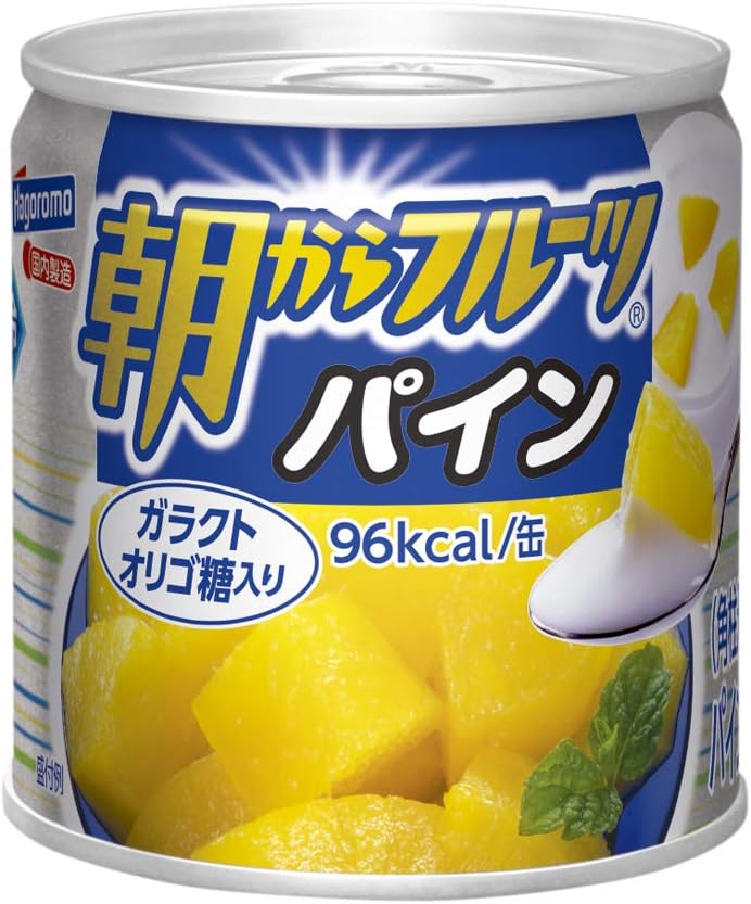 Hagoromo Morning Fruit Pineapple, 6.7 oz (190 g) (4085) x 24 pieces