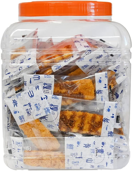 Dagashiya Sauce Katsu [Commercial Use, Large Capacity/Individual Packaging] Assorted Dagashi (Snacks, Snacks), Sennari Shokai Tsumamikura Hitokuchi Sauce Cutlet, 14.1 oz (400 g), Container