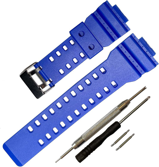 Watch Strap, Mounting Width 0.6 inches (16 mm), Compatible with G-SHOCK Band, Waterproof Strap, Casio G-8900A, GR-8900A, GA-110, GA-100, GD-100, GD-110
