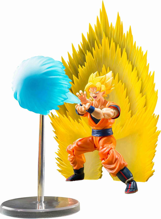 S.H. Figuarts Dragon Ball Z Super Saiyan Son Goku Effect Parts Set - Instant Movement Kamehameha - Approx. 5.9 inches (150 mm), ABS & PVC Pre-painted Action Figure