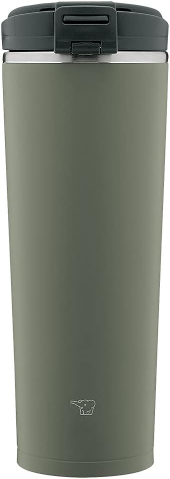Zojirushi Water Bottle 400ml 【Portable Tumbler】Easy to Clean Seamless Seal Washable Parts 2 Keeps Hot and Cold Carry Tumbler Forest Gray SX-KA40-HM