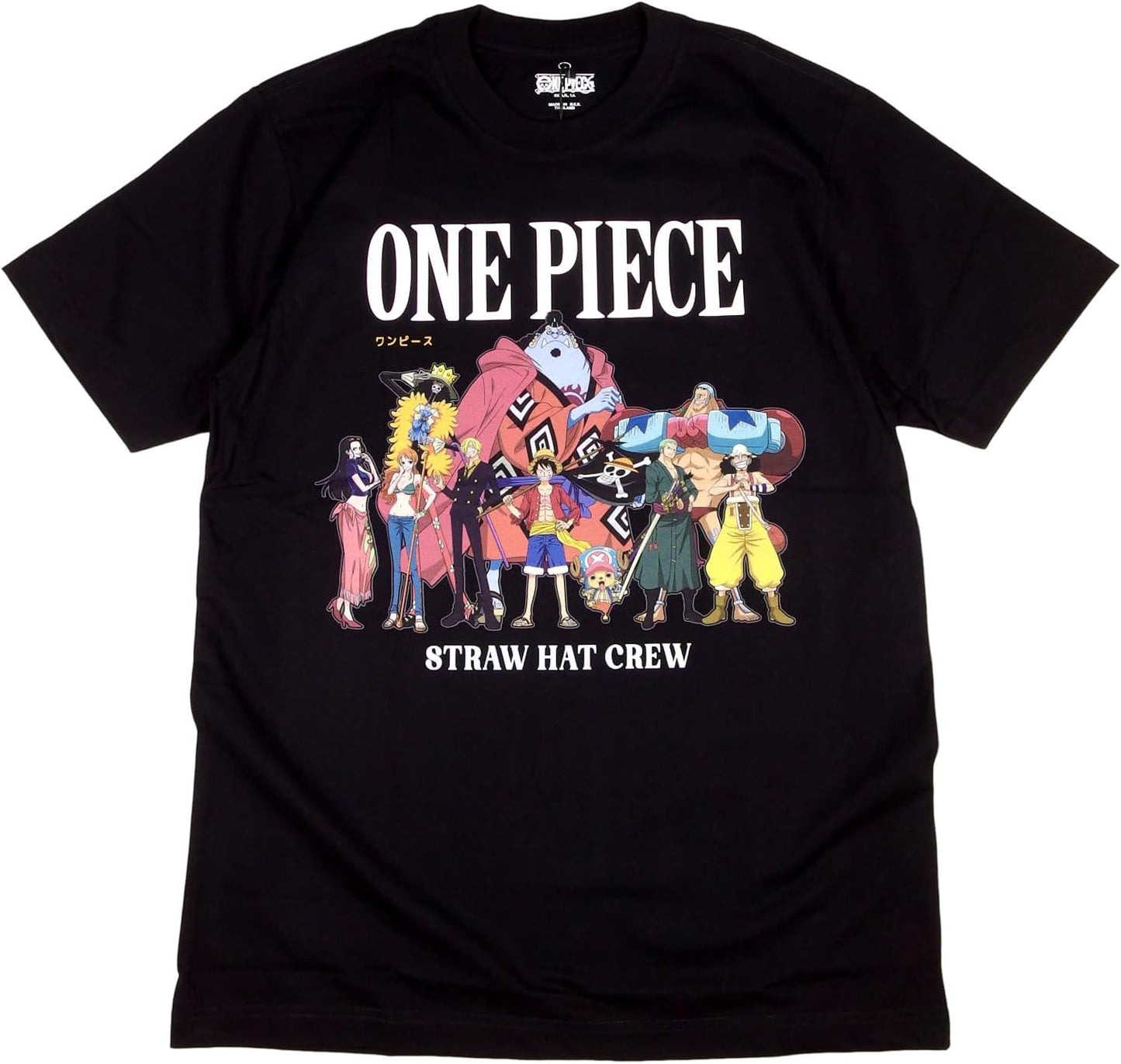 [EVERSOUL] ONE PIECE Tシャツ ワンピース 半袖 麦わら海賊団 ルフィ チョッパー ゾロ サンジ ナミ キャラクター グッズ アニメ 映画T メンズ [並行輸入品]