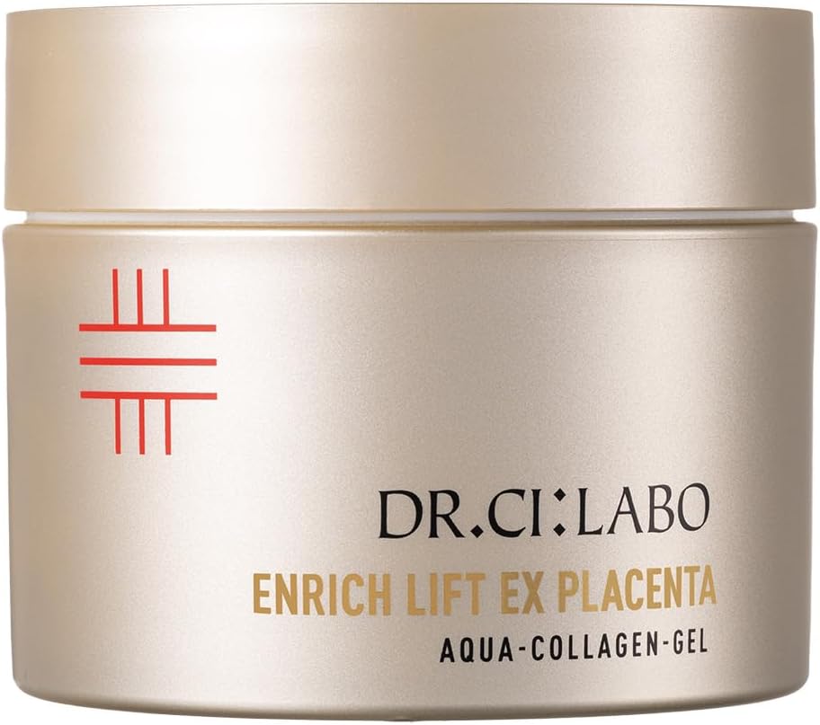 Dr. Cilabo Aqua Collagen Gel, Enrich Lift EX Placenta, PLa, 7.1 oz (200 g), Lotion, Beauty Serum, Emulsion, Cream, All-in-One Gel, Vitamin C, High Moisturizing, Pores, Present, Popular, Large Capacity