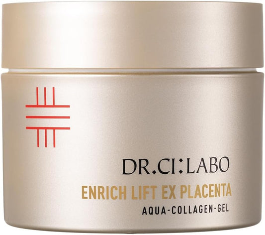 Dr. Cilabo Aqua Collagen Gel, Enrich Lift EX Placenta, PLa, 7.1 oz (200 g), Lotion, Beauty Serum, Emulsion, Cream, All-in-One Gel, Vitamin C, High Moisturizing, Pores, Present, Popular, Large Capacity
