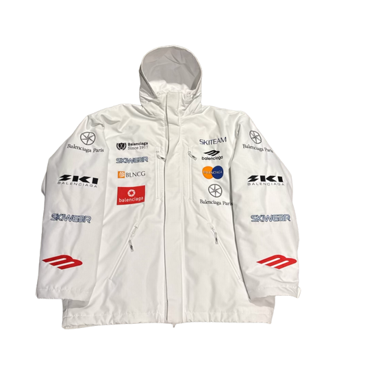 BALENCIAGA 'SKI TEAM' WHITE PARKA
