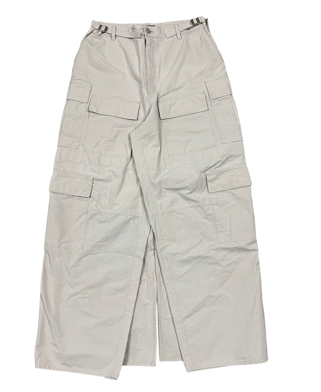 BALENCIAGA 'LIGHT GREY' LARGE CARGO PANTS