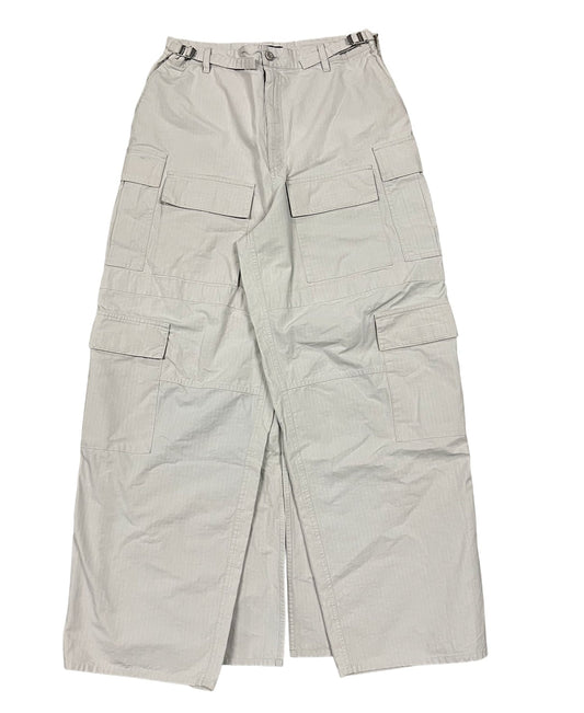 BALENCIAGA 'LIGHT GREY' LARGE CARGO PANTS