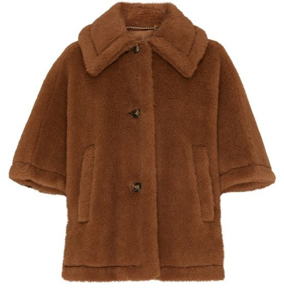 MAX MARA Tenebre テディベア ケープ - Image 1