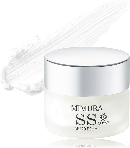 ミムラ(MIMURA)「スムーススキンカバー20g SSカバー」化粧下地 毛穴隠し 毛穴プライマー 毛穴カバー 皮脂テカリ防止下地 日焼け止め SPF20 PA++ 保湿 鼻 無香料 日本製