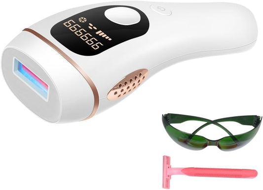 Epilator (2024 New, Salon Grade Light Epilator), 990,000 Rounds Cold Sensation Epilator, 5 Level Adjustment, Manual/Automatic Mode, Women's, Men's, Beard, Face, Arms, Arms, Whole Body, Unisex,