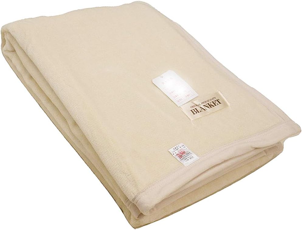 [B Classification] Scratches, etc. Made in Japan Plain Cotton Blanket [Beige Only] 100% Cotton, Single 55.1 x 78.7 inches (140 x 200 cm)