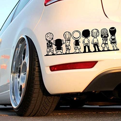 GenPick Henpic Anime One Piece Car Post Cartoon Anime Side Door Decoration Drawing Shuttle Car Sticker (11.8 * 4.0 inch)