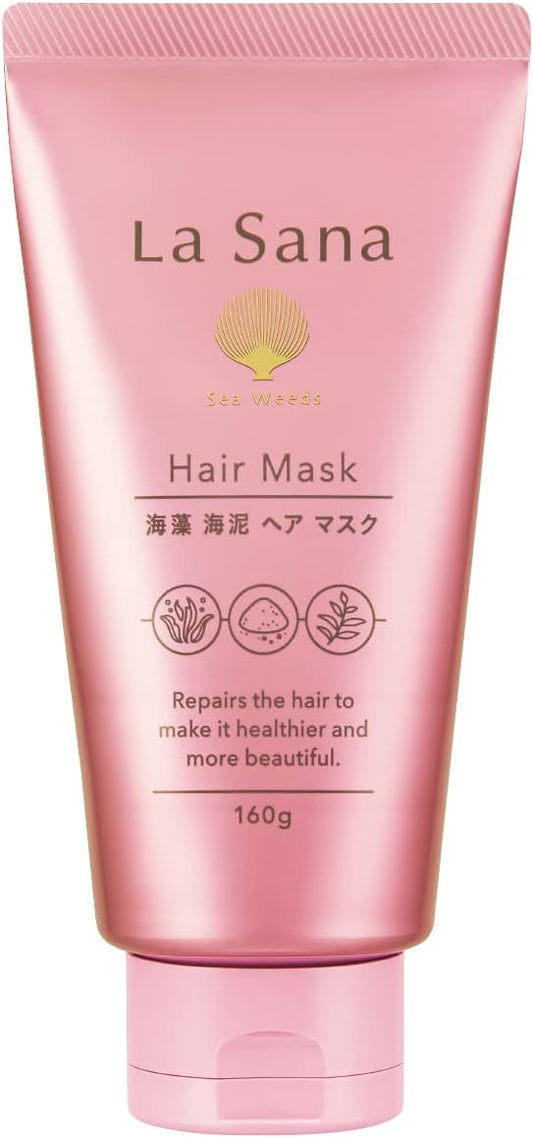 La Sana Seaweed Sea Mud Hair Mask (160g / Rose Hip Sweet Fresh Scent) Damaged Hair Care Damage Care/Treatment Hair Mask