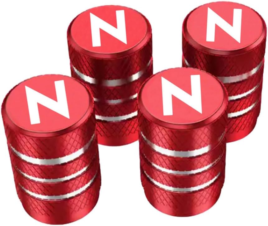 Honda N Series Dedicated Design, Fits Many N-BOX N-BOX+ N-BOX Custom JF1-JF6 N-WGN JH1-JH4 N-ONE JG1-JG4 N-VAN JJ1 JJ2 Aluminum Valve Cap, Tire Valve, Air Valve Cap, Premium Alloy,