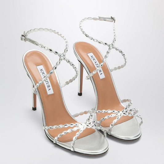 Aquazzura Loveはクリスタルで銀のサンダルを打った - Image 1
