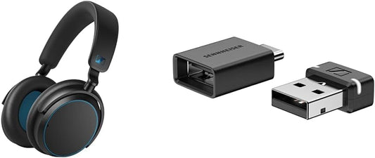 【Set purchase】 【exclusive color】 Sennheiser (Sennheiser) Wireless Headphones ACCENTUM Wireless Blue + BTD 600 USB Adapter Set