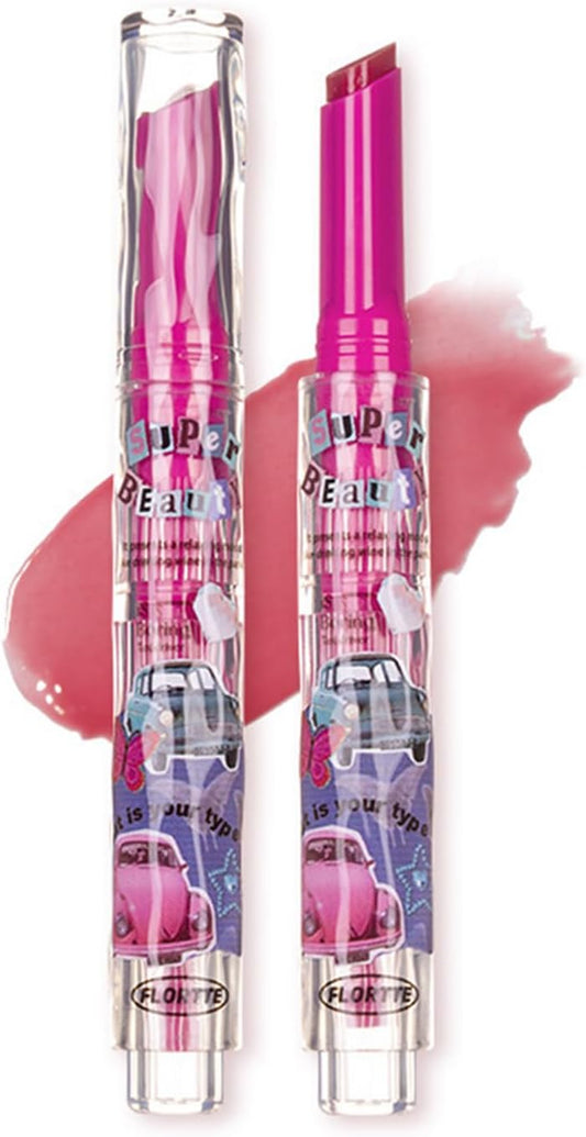 Flortte Melting Sheer Lip Lip Gloss, High Coloring Lip, Blood, Lipstick, Non-Shedding Makeup, Lipstick, Moisturizing, Colored Lipstick, Glossy, Long Lasting, Long Lasting (M06)