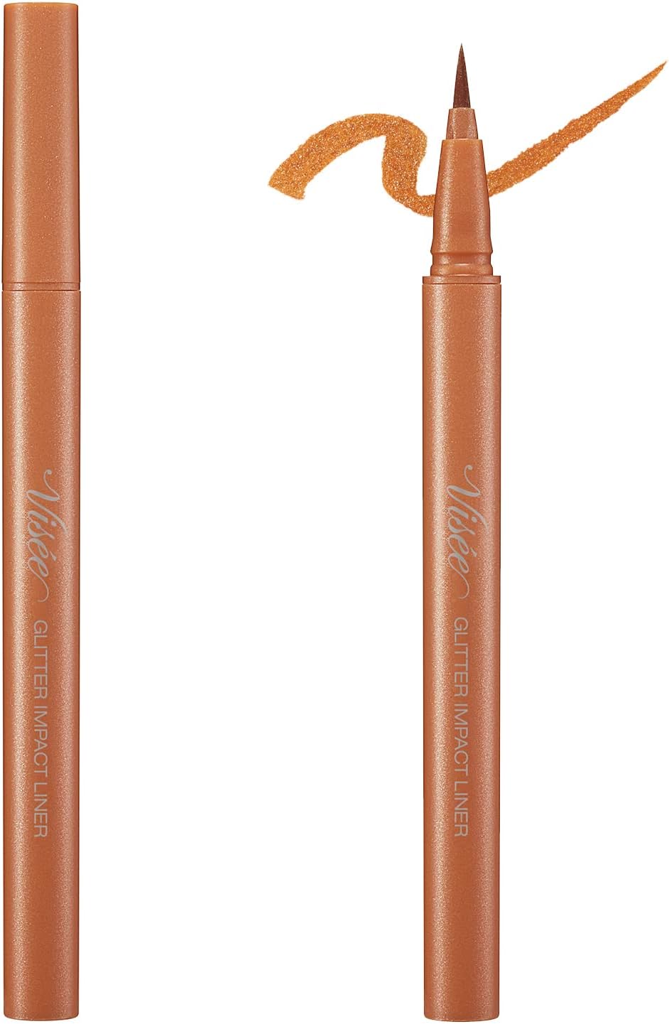 Visee Riche Glitter Impact Liner OR210 Topaz Orange 0.4ml