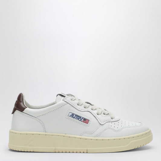 Autry Low Medalist White/Brown Sneaker - Image 1