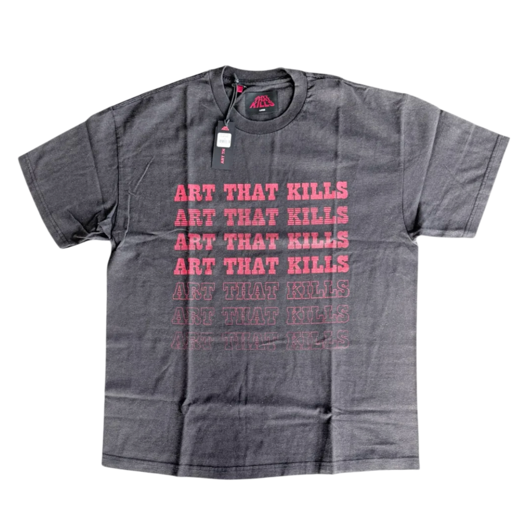 GALLERY DEPT. 'ART THAT KILLS' WASHED BLACK TEE