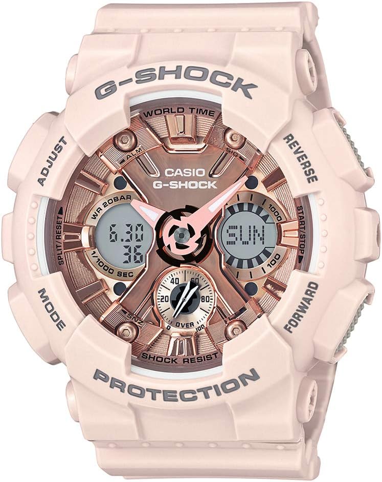 Casio Men's G Shock S Series Gma-S120Mf-4A Gmas120Mf-4A Illumination Analog Digital 200 M Ladies Watch ja White Digital Quartz Movement, white, Digital, Quartz Movement