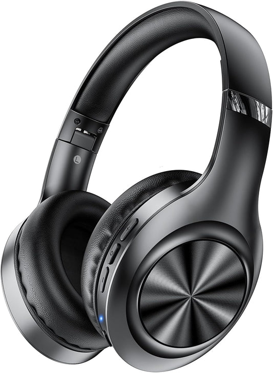 2026 Latest Bluetooth 5.4 Headphones, Bluetooth Wireless Headphones, ANC Noise Cancelling, Up to 60 Hours of Playtime, 3EQ Mode, Over-Ear Headphones, Dual Wired Wireless, Built-in Mic, 3.5 mm Cable