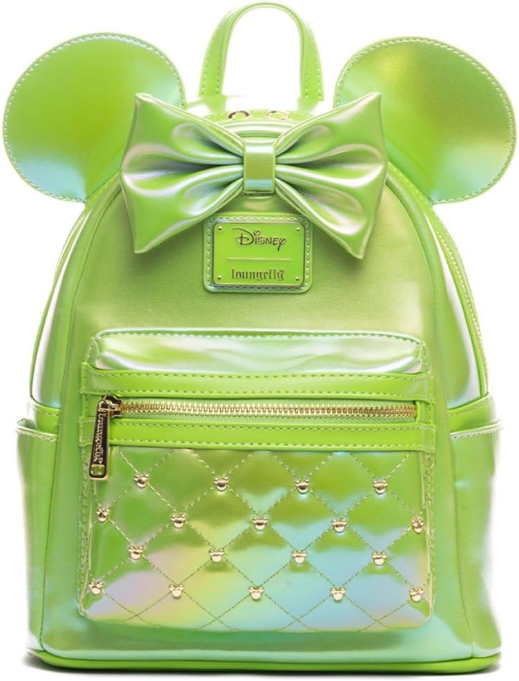 Loungefly Disney The Minnie Mouse Classic Series Sac à dos pour femme Émeraude irisée