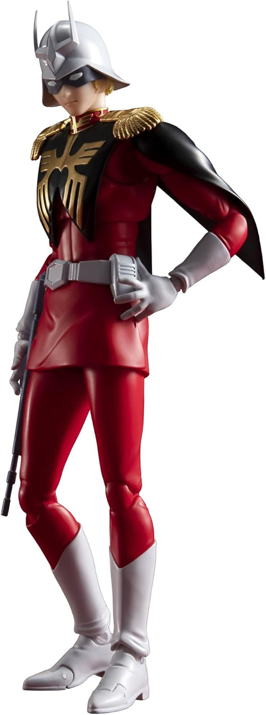 TAMASHII NATIONS S.H. Figuarts Mobile Suit Gundam Char Aznable, Approx. 6.1 inches (155 mm), PVC & ABS, Pre-painted Action Figure