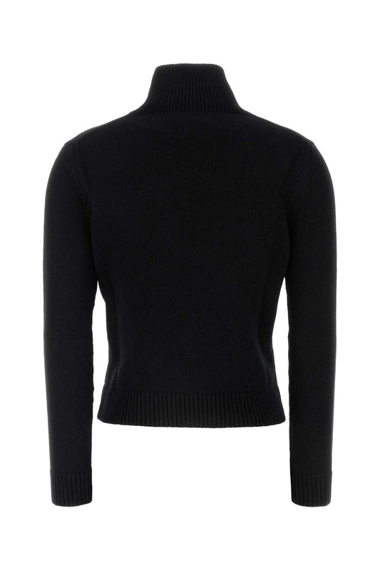 Balenciaga バレンシアガブラックウールブレンドセーター - Image 1