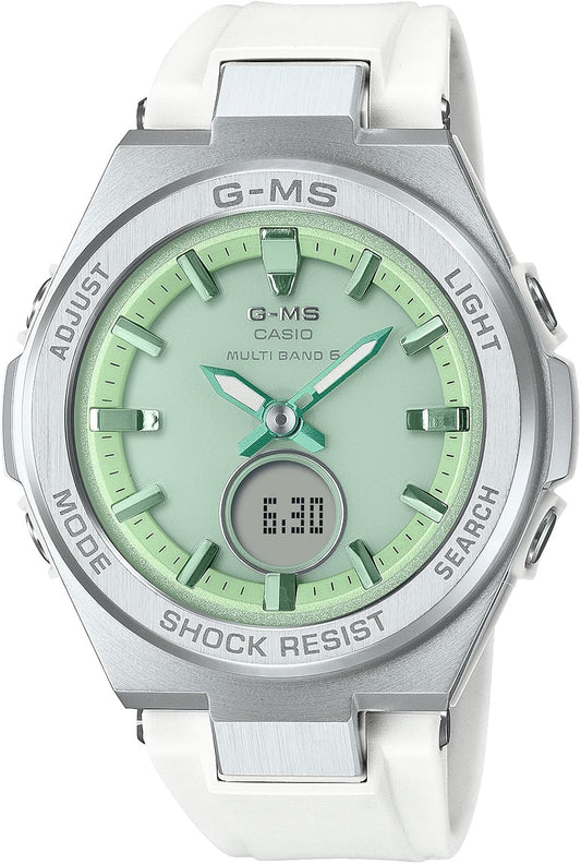 Casio MSGW200 Baby Watch (Genuine Domestic Product) (Resin), white / green, Resin Band