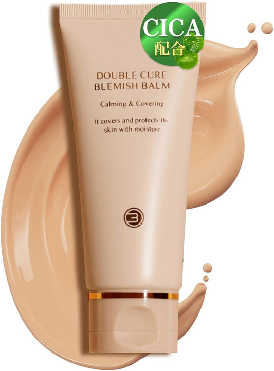 BB Cream Korean Pore Hiding Deer High Coverage Fair Skincare Pores Hiding Pores Korean Cosmetics Double Cure Blemish Balm 1.8 oz (50 g)