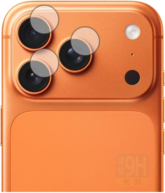 PDA Workshop Compatible with iPhone 17 Pro, 9H High Hardness [Glossy] Protective Film [For Camera Lenses] Made in Japan