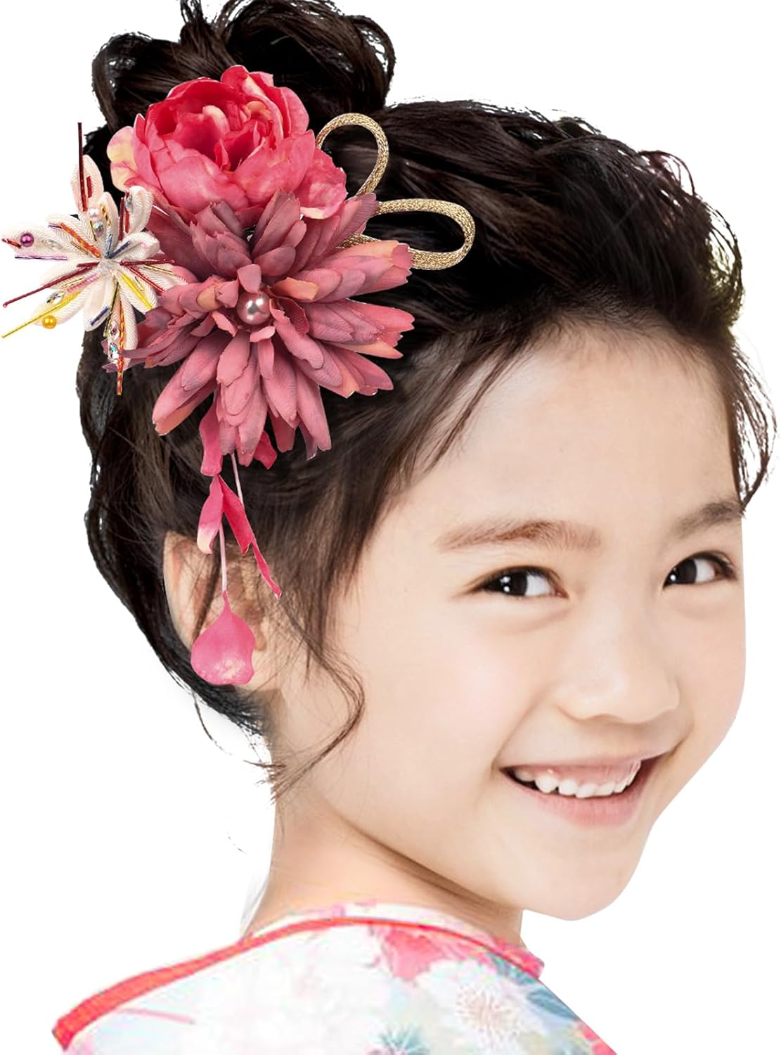 OTAKUMARKET Yukata Hair Ornament, Coming-of-Age Ceremony, Flowers, Shichi-Go-San Hakama, Kimono, Hair Decoration, Kimono, Kimono, Kimono, Kimono, Kimono, Hair Decoration, Furisode, Hair Clip, Hair
