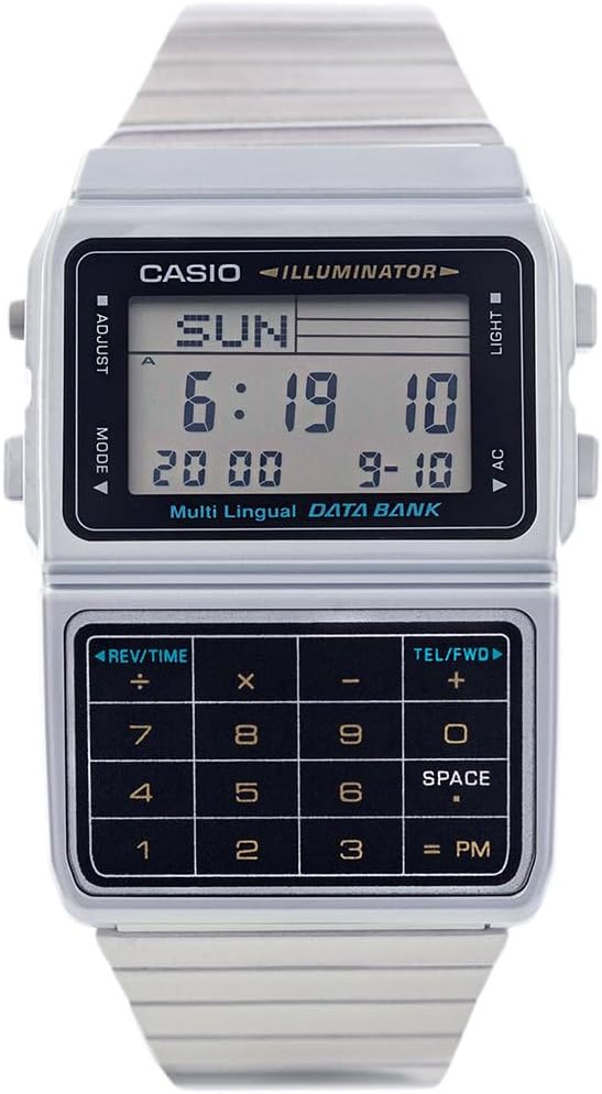 CASIO カシオ DATA BANK データバンク ユニセックス 腕時計 DBC-611-1DF シルバー 海外モデル [時計] 逆輸入品