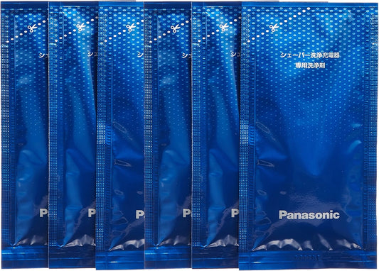 【正規品】Panasonic Lamdash Shaver Cleaning Agent, 6-Piece Set for Lamdash Cleaning & Charging System, ES-4L06A